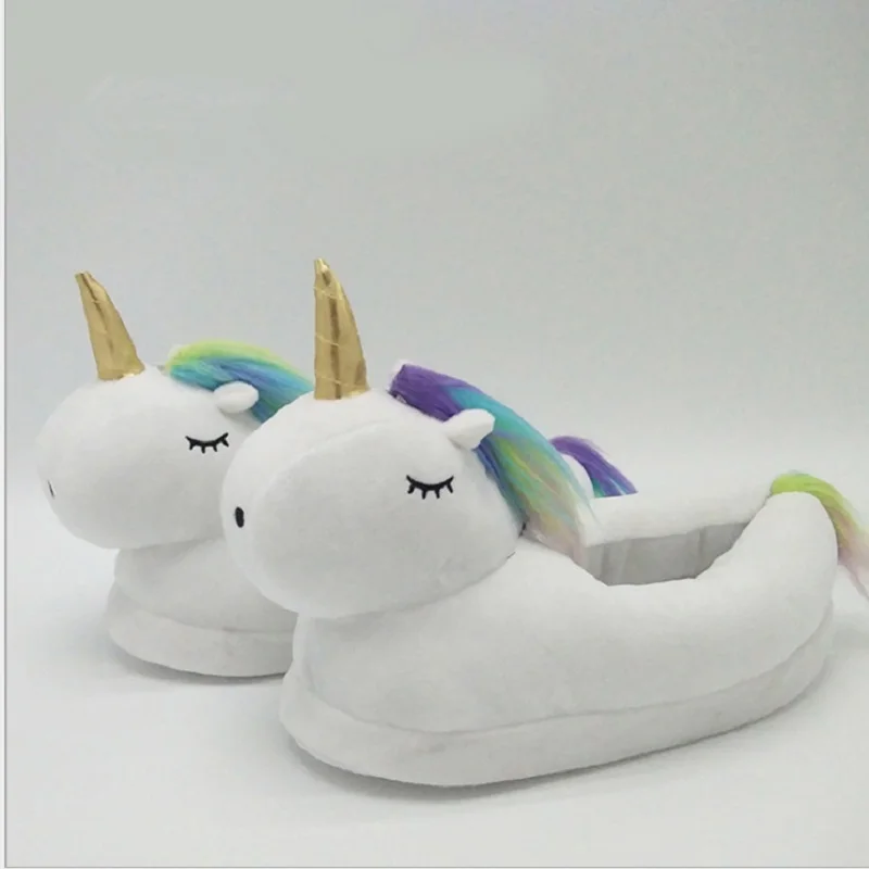 Plush Unicorn Design Slipper
