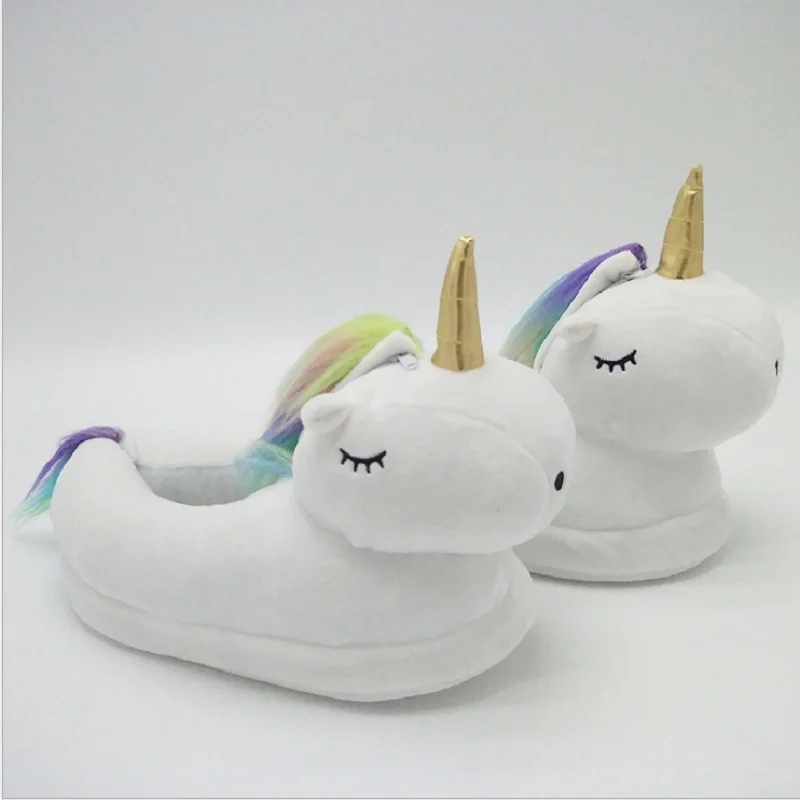 Plush Unicorn Design Slipper