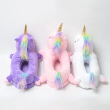 Unicorn Cartoon Plush Indoor Bedroom Shoe Unicorn Cartoon Plush Indoor Bedroom Shoe