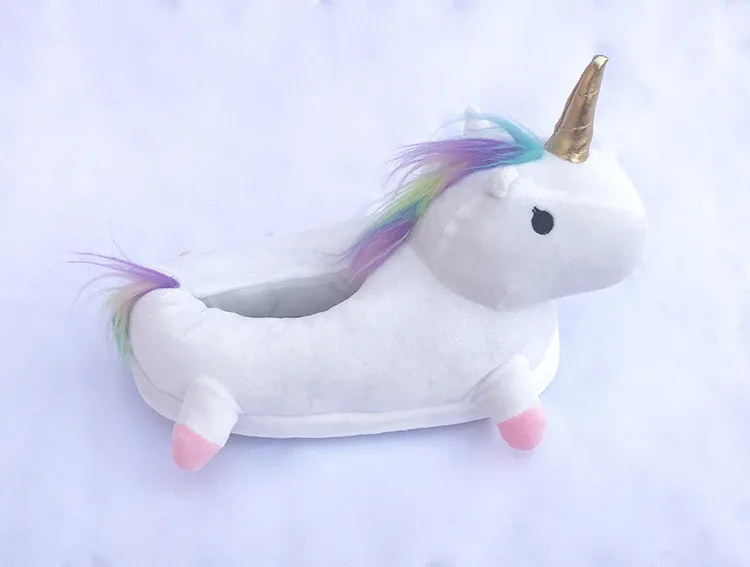 Unicorn Cartoon Plush Indoor Bedroom Shoe