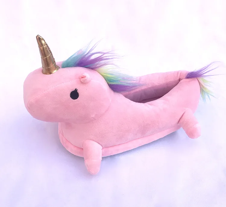 Unicorn Cartoon Plush Indoor Bedroom Shoe
