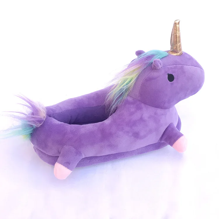 Unicorn Cartoon Plush Indoor Bedroom Shoe