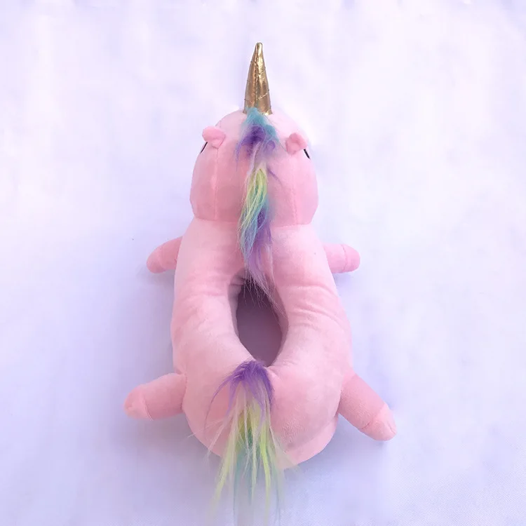 Unicorn Cartoon Plush Indoor Bedroom Shoe