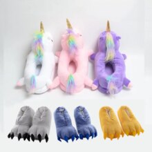 Unicorn Cartoon Plush Indoor Bedroom Shoe Unicorn Cartoon Plush Indoor Bedroom Shoe