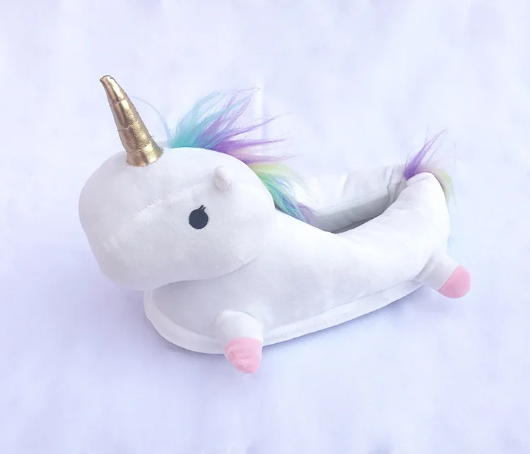 Unicorn Cartoon Plush Indoor Bedroom Shoe