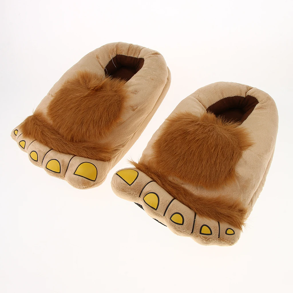 Cartoon Furry Hobbit Warm Slippers