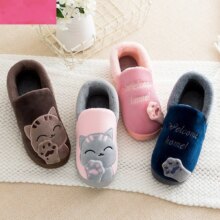 Animal Cat Plush Couple Indoor Slipper Animal Cat Plush Couple Indoor Slipper