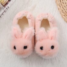 Rabbit Ears Plush Ball Thickening Warm Indoor Shoe Rabbit Ears Plush Ball Thickening Warm Indoor Shoe