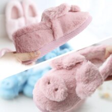 Pig Design Furry Sneaker Plush Warm Indoor Floor Shoe Pig Design Furry Sneaker Plush Warm Indoor Floor Shoe
