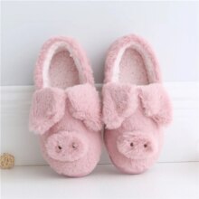 Pig Design Furry Sneaker Plush Warm Indoor Floor Shoe Pig Design Furry Sneaker Plush Warm Indoor Floor Shoe