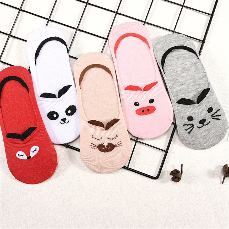 Cartoon Animal Ankle Sokken Socks For Women's Cartoon Animal Ankle Sokken Socks For Women's