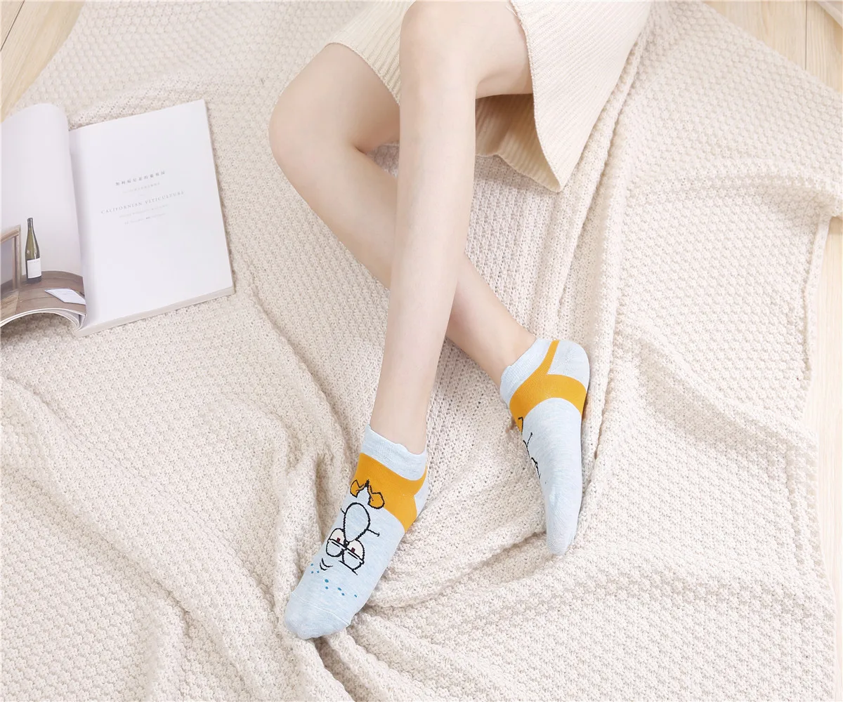 Cute Cartoon Ankle Funny Socks For Women