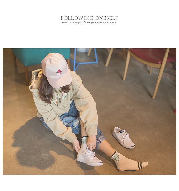 Cute Cartoon Ankle Funny Socks For Women