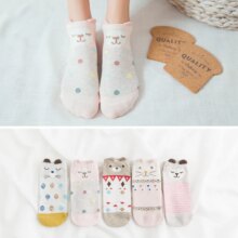 Cute Cat Animal With Red Heart Ankle Socks For Women Cute Cat Animal With Red Heart Ankle Socks For Women
