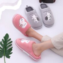 Cute Unicorn Cartoon Animal Indoor Shoes For Men And Women Cute Unicorn Cartoon Animal Indoor Shoes For Men And Women