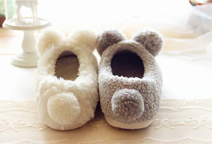 Cute Sheep Animal Plush Indoor Shoes For Women