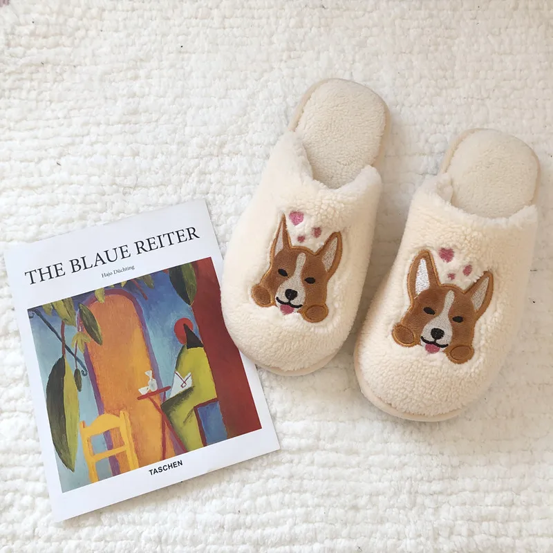 Cute Kawaii Animal Dog Soft Comfortable Slippers For Women&Men