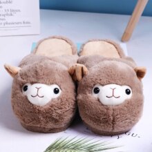 Kawaii Alpaca Soft Home Plush Slippers Kawaii Alpaca Soft Home Plush Slippers