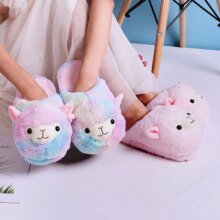 Kawaii Alpaca Soft Home Plush Slippers Kawaii Alpaca Soft Home Plush Slippers