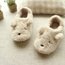 Cartoon Bear Indoor Floor Slip Plush Slippers Cartoon Bear Indoor Floor Slip Plush Slippers