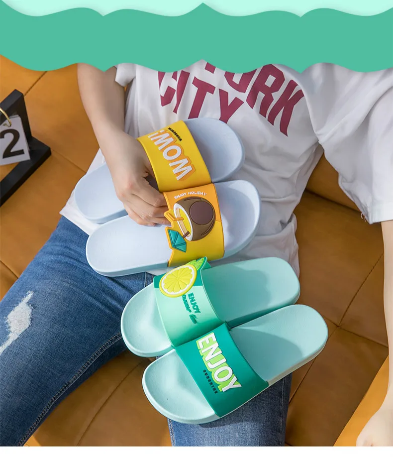 Animal Cartoon Both Flip Flops Home Slippers