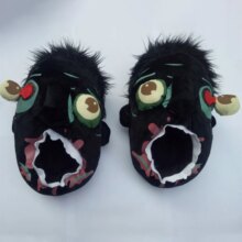 Cartoon Monster Soft Zombie Fur Plush Casual Shoes For Women Cartoon Monster Soft Zombie Fur Plush Casual Shoes For Women