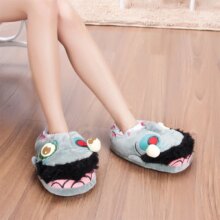 Cartoon Monster Soft Zombie Fur Plush Casual Shoes For Women Cartoon Monster Soft Zombie Fur Plush Casual Shoes For Women