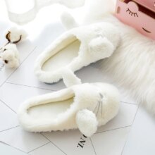 Kawaii Cat Soft Plush Bottom Indoor Slippers Kawaii Cat Soft Plush Bottom Indoor Slippers