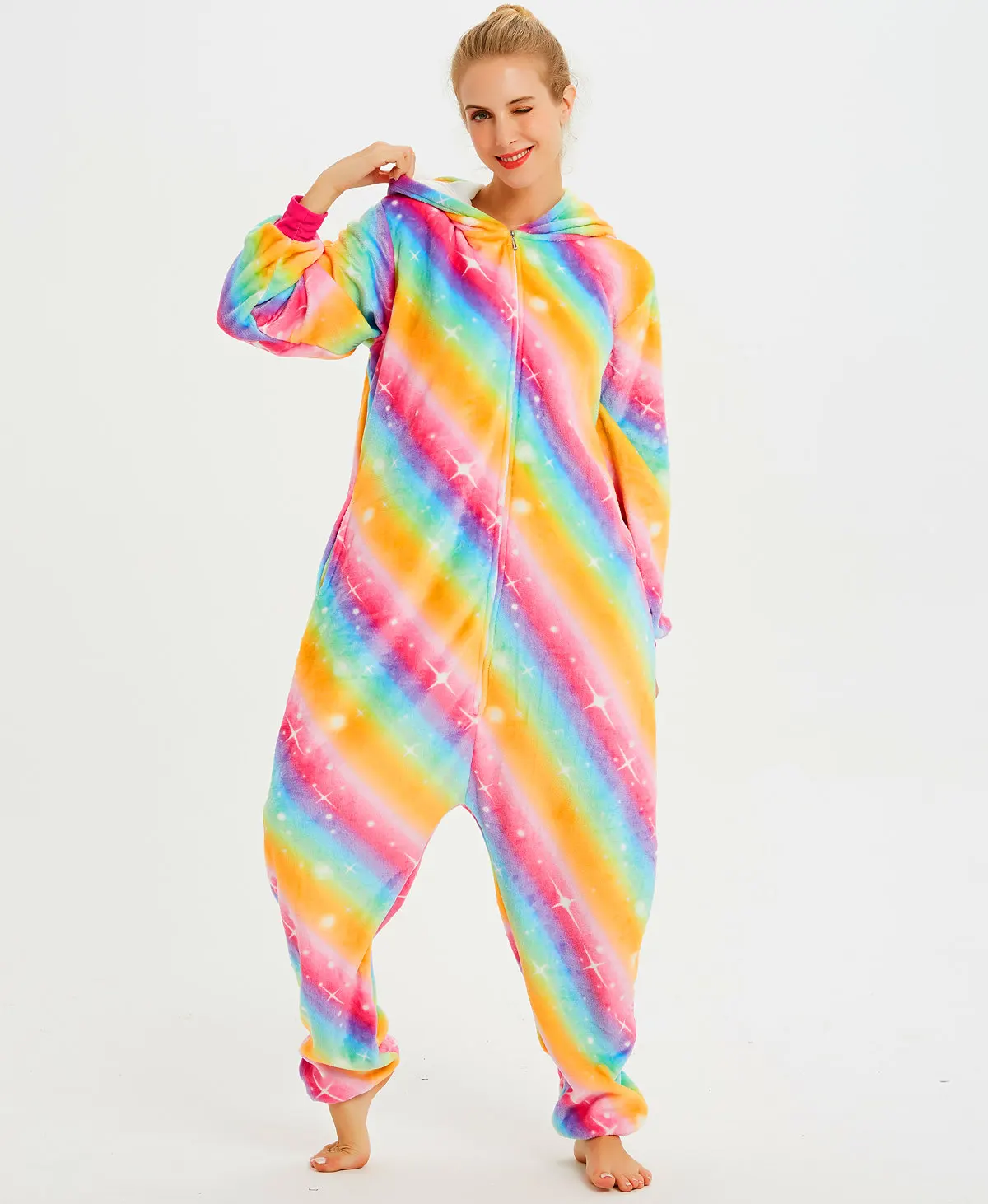 Cartoon Unicorn Kigurumi Onesie Pajamas Sleepwear