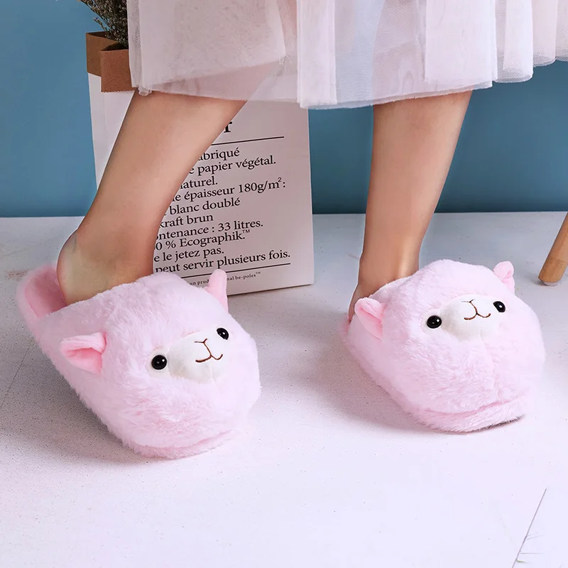 Alpaca Cartoon Flip Flop Soft Indoor Slippers Alpaca Cartoon Flip Flop Soft Indoor Slippers
