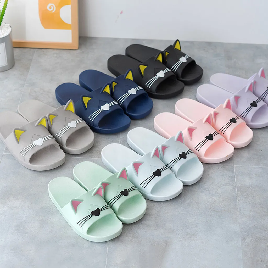 Cartoon Cat Indoors Floor Sandals