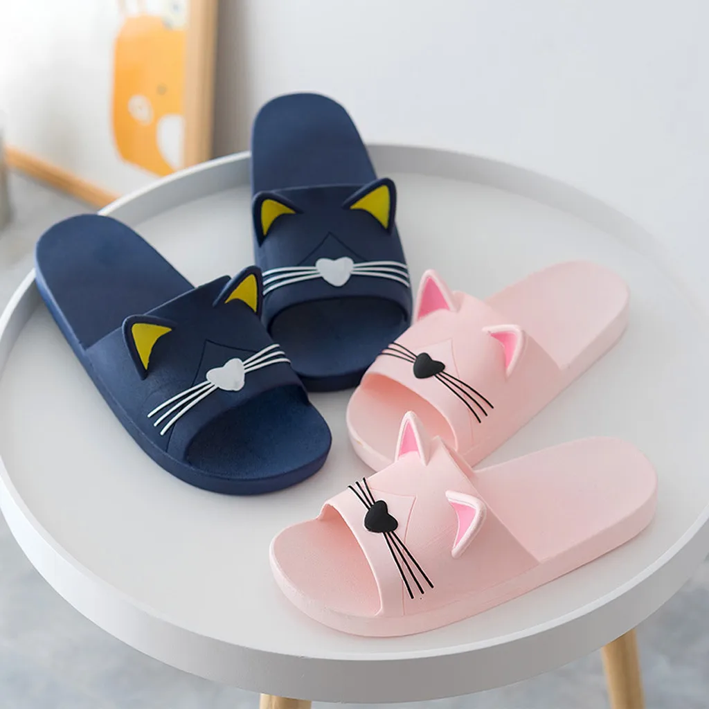 Cartoon Cat Indoors Floor Sandals