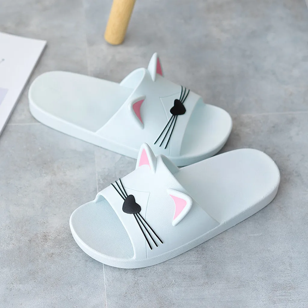 Cartoon Cat Indoors Floor Sandals
