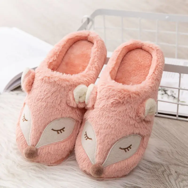 Animal Fox Design Indoor Slippers