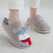 Elk Reindeer Flat Soft Kawaii Slippers Elk Reindeer Flat Soft Kawaii Slippers