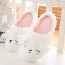 Cartoon White Rabbit Bunny Plush Slippers Cartoon White Rabbit Bunny Plush Slippers