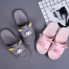 Cartoon Pig Indoor Flat Slippers Cartoon Pig Indoor Flat Slippers