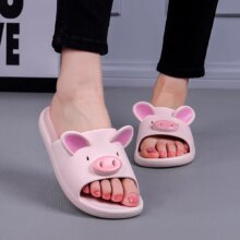 Cartoon Pig Indoor Flat Slippers Cartoon Pig Indoor Flat Slippers