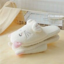 White Cat Cartoon Plush Animal Slippers White Cat Cartoon Plush Animal Slippers