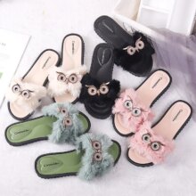 Cartoon Owl Flat Kawaii Slipper Cartoon Owl Flat Kawaii Slipper
