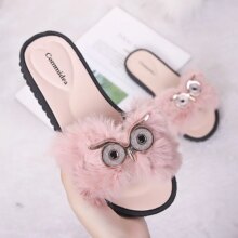 Cartoon Owl Flat Kawaii Slipper Cartoon Owl Flat Kawaii Slipper