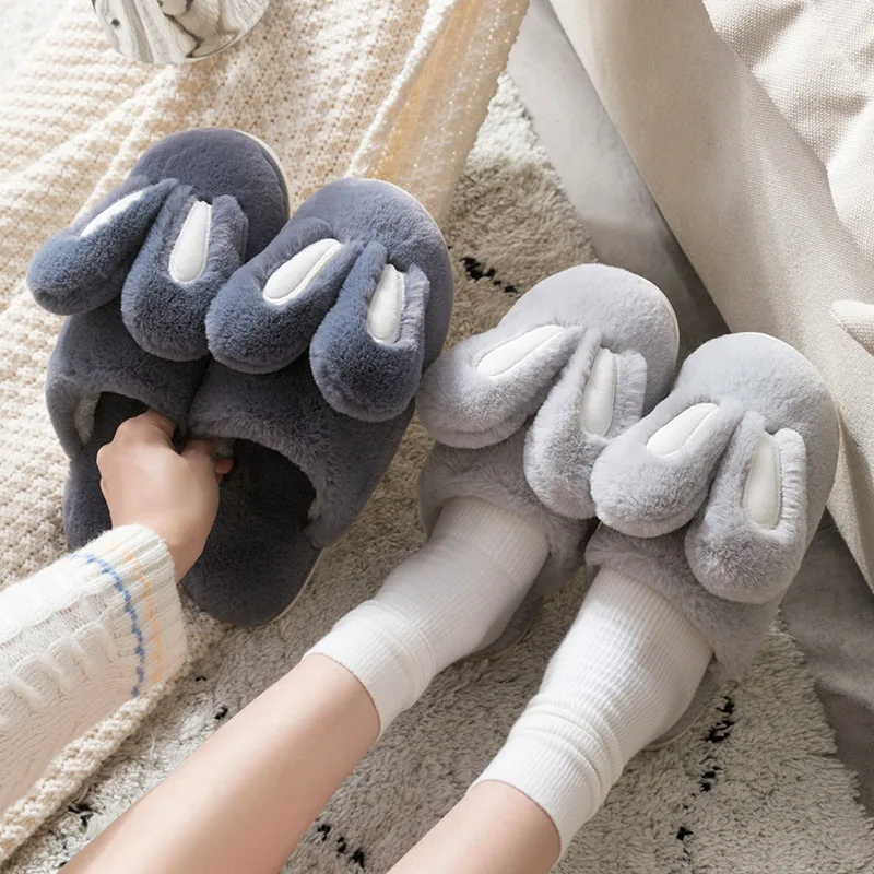 Cartoon Bunny Rabbit Nonslip Indoor Warm Slippers