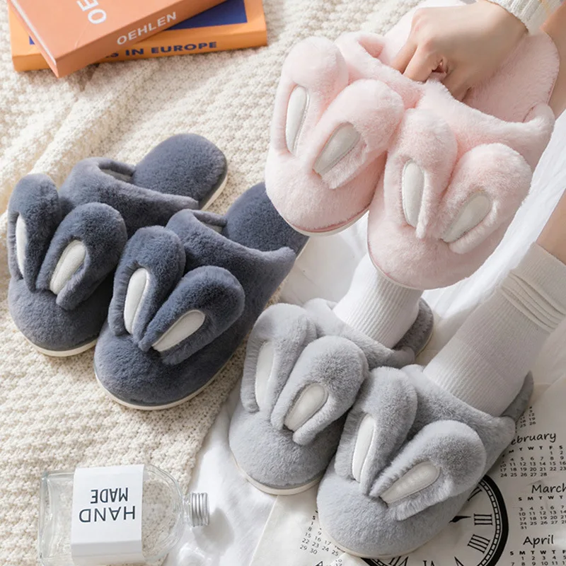 Cartoon Bunny Rabbit Nonslip Indoor Warm Slippers