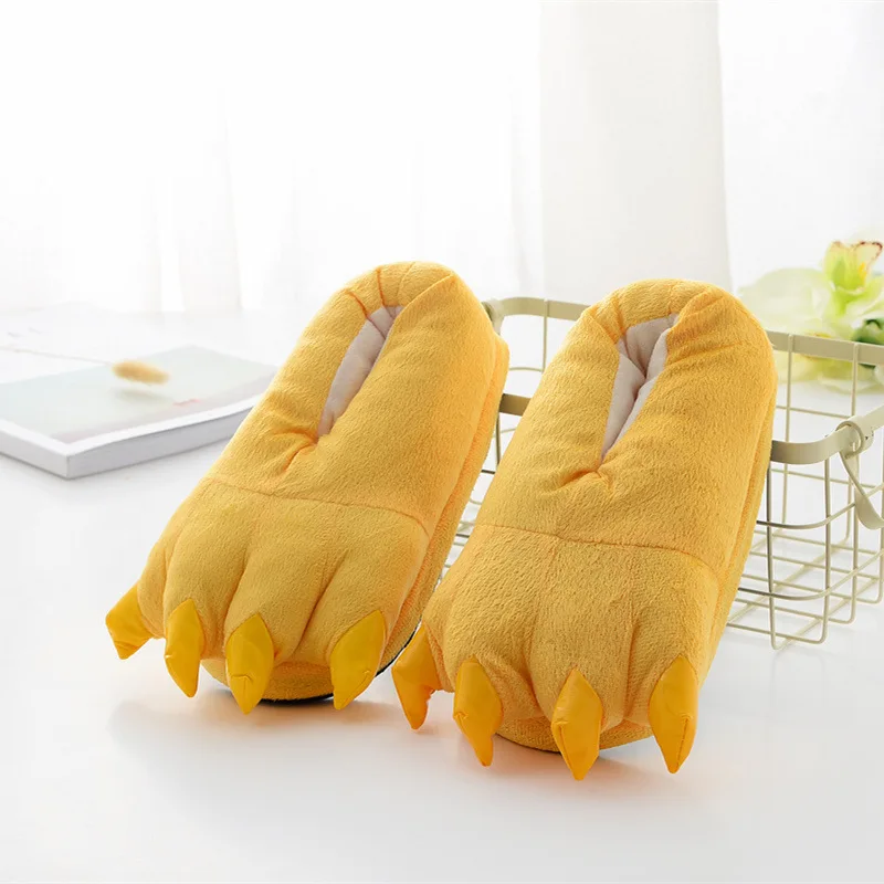 Animal Monster Paw Cute Plush Slippers