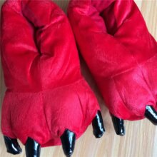 Animal Monster Paw Cute Plush Slippers Animal Monster Paw Cute Plush Slippers