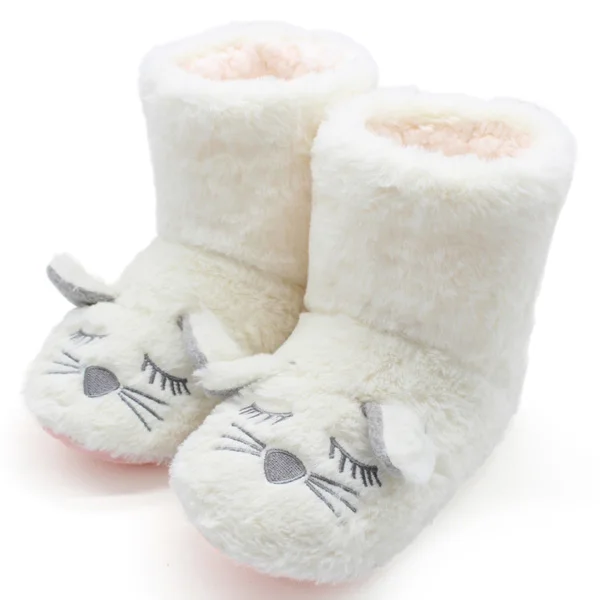 Animal Cat Prints Warm Plush Slippers Animal Cat Prints Warm Plush Slippers