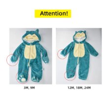 Snorlax Baby Romper Soft Warm Kigurumi Onesie Pajama Costume Snorlax Baby Romper Soft Warm Kigurumi Onesie Pajama Costume