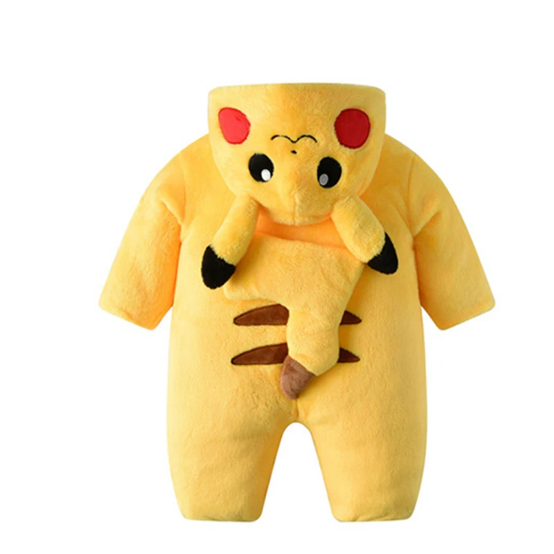 Pokemon Pika Pikachu With Tail Kigurumi Onesie Pajama