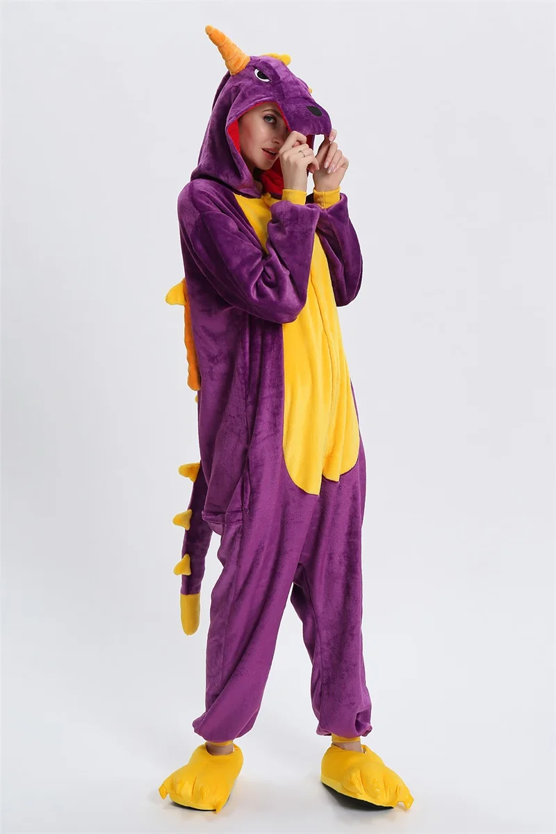 Spyro Dragon Cartoon Kigurumis Onesie Sleepwear Jumpsuit
