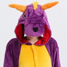 Spyro Dragon Cartoon Kigurumis Onesie Sleepwear Jumpsuit Spyro Dragon Cartoon Kigurumis Onesie Sleepwear Jumpsuit